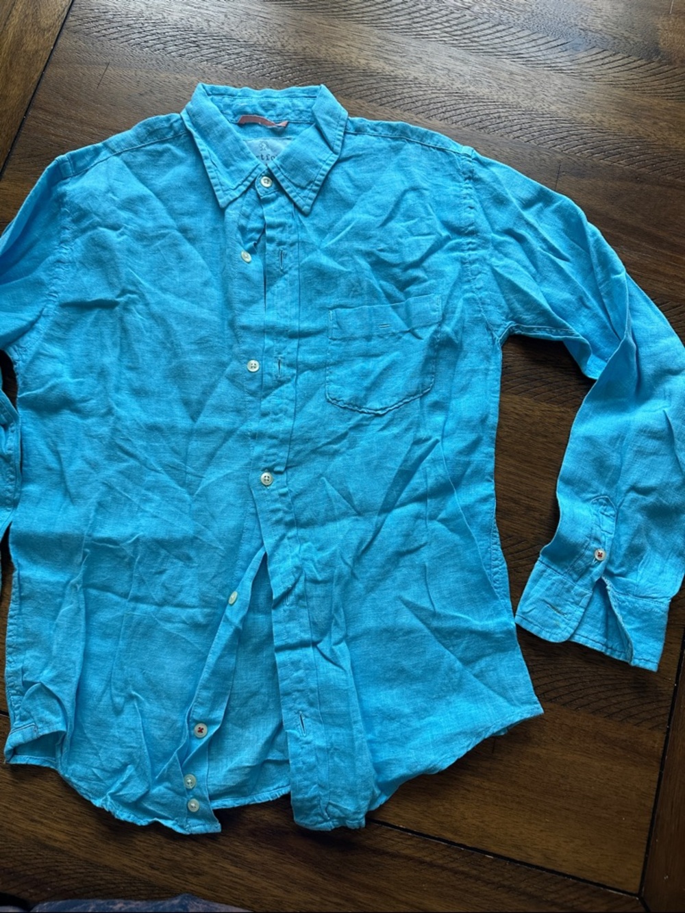 Hartford kids  Button-Down Shirt in Bright Turquoise